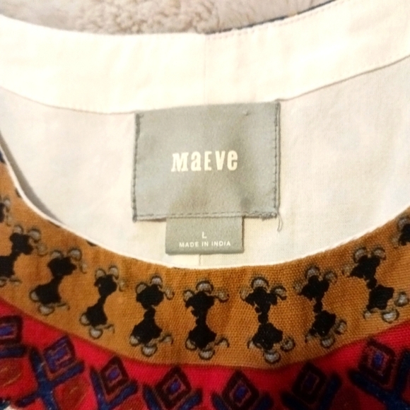 Anthropologie Cirque Swing Dress Knee Length Orange - Picture 10 of 11